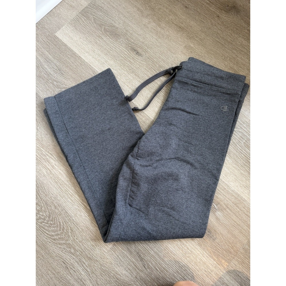 Champion Eco Authentic Sweatpants Womens Medium Grey Straight Leg Activewear